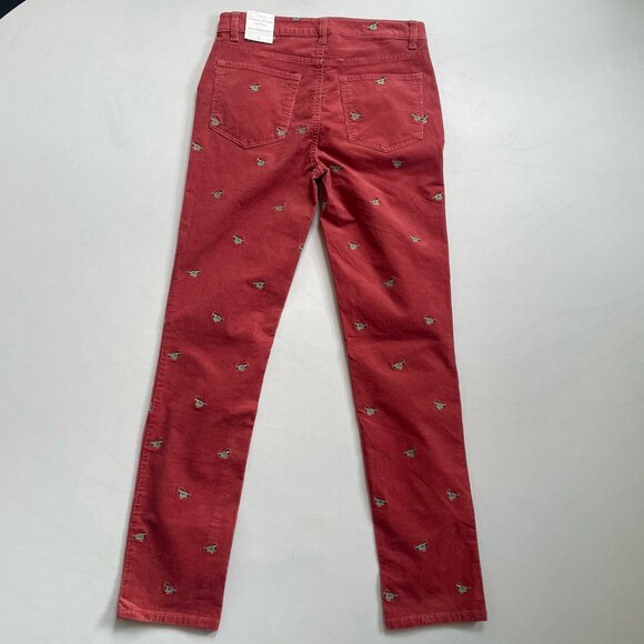 NWT Talbots Size 2 Stretch Embroidered Mallard Ducks Corduroy Straight Leg Pants - Picture 13 of 13